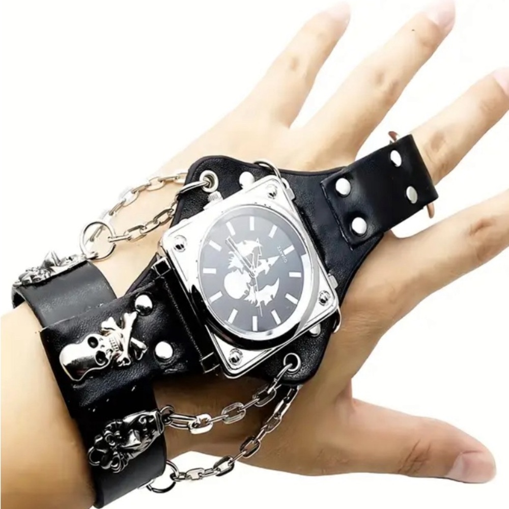 Leather PU Bracelet Watch for Women and men